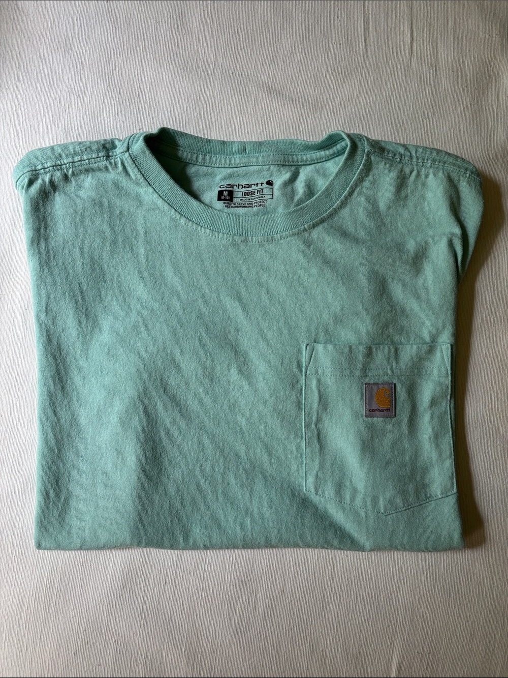 Carhartt Short-Sleeve Pocket T-Shirt in Light Mint